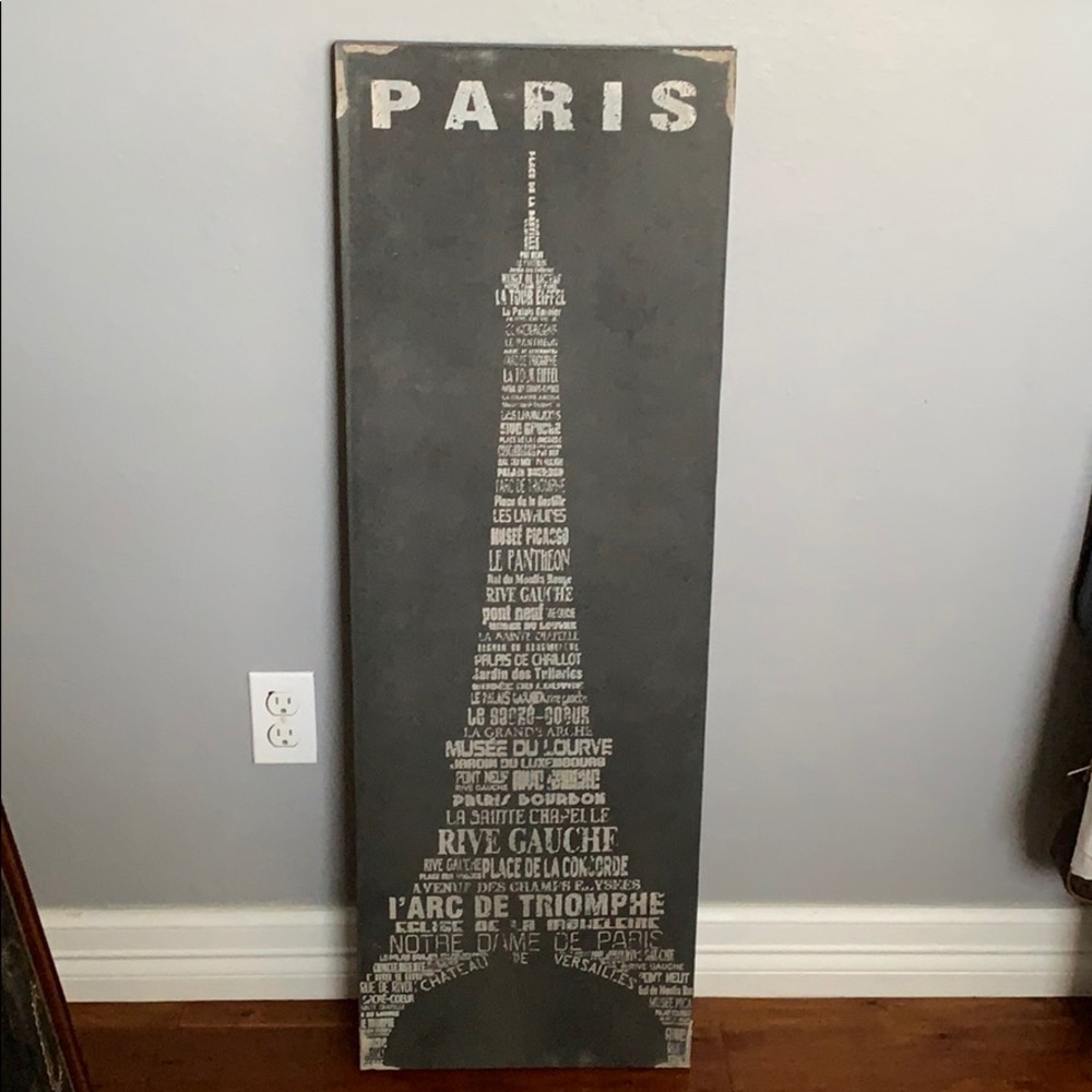 Distressed Pier 1 Paris Wall Art